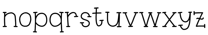Austin Regular Font LOWERCASE