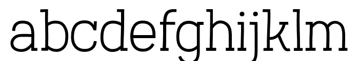 Austral Slab ExtraLight Font LOWERCASE