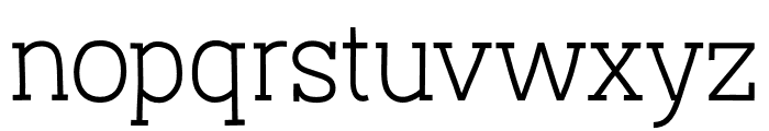 Austral Slab ExtraLight Font LOWERCASE