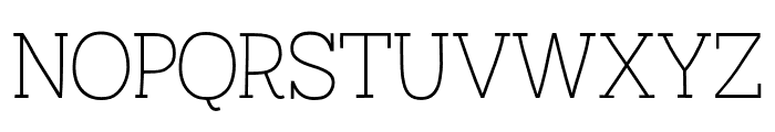 Austral Slab Hairline Font UPPERCASE