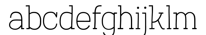 Austral Slab Hairline Font LOWERCASE