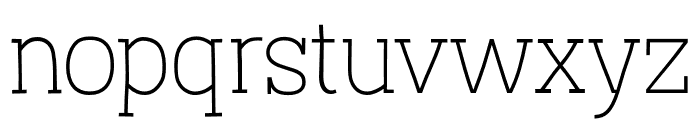 Austral Slab Hairline Font LOWERCASE