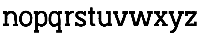 Austral Slab Rough Medium Font LOWERCASE