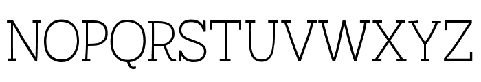 Austral Slab Thin Font UPPERCASE