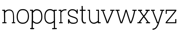 Austral Slab Thin Font LOWERCASE