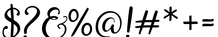 AustralScript Font OTHER CHARS