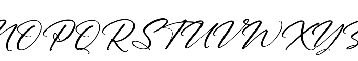 Australia Custom Italic Font UPPERCASE