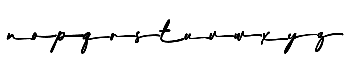 Australian Signature Swash Font LOWERCASE
