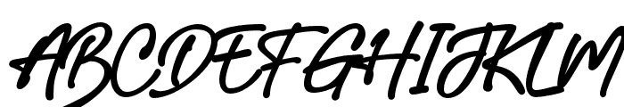 Australian Signature Font UPPERCASE