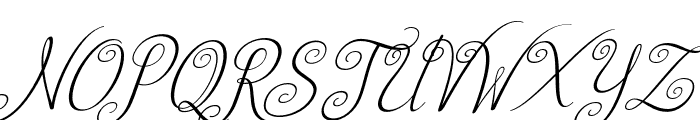 AustralianScript-Italic Font UPPERCASE