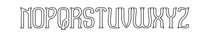 Austronesia-Hollow Font UPPERCASE
