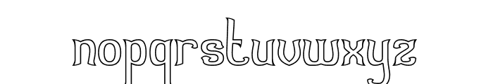 Austronesia-Hollow Font LOWERCASE