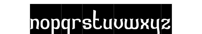 Austronesia-Inverse Font LOWERCASE