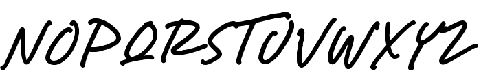Autentico realistic handwriting Font UPPERCASE
