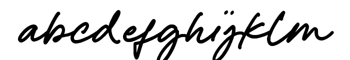 Autentico realistic handwriting Font LOWERCASE