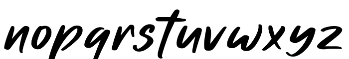 Authand Font LOWERCASE