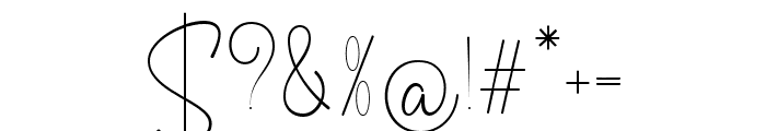 Authentic Bluster Regular Font OTHER CHARS