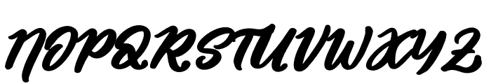 Authentic Calisttera Font UPPERCASE