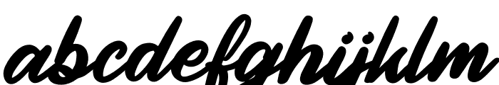 Authentic Calisttera Font LOWERCASE
