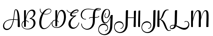 Authentic Hillyan Regular Font UPPERCASE