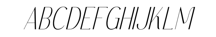 Authentic Megarilo Italic Font UPPERCASE