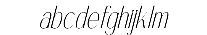 Authentic Megarilo Italic Font LOWERCASE