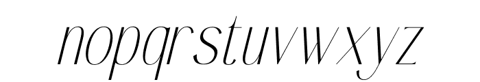 Authentic Megarilo Italic Font LOWERCASE