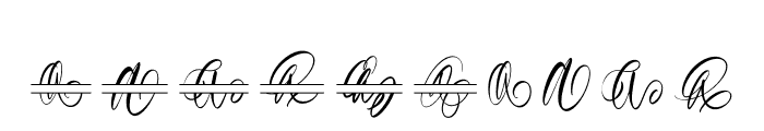 Authentic Monogram Font Font OTHER CHARS