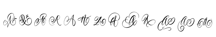 Authentic Monogram Font Font UPPERCASE