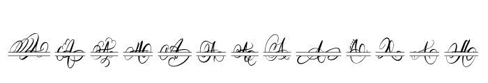 Authentic Monogram Font Font LOWERCASE