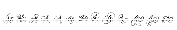 Authentic Monogram Font Font LOWERCASE