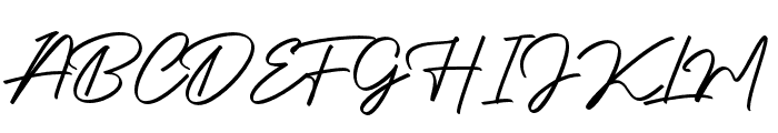 Authentic Signature Font UPPERCASE