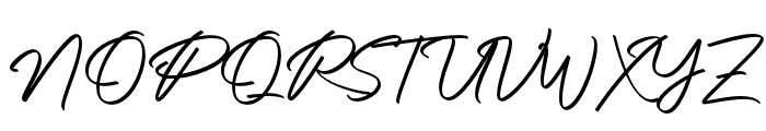 Authentic Signature Font UPPERCASE