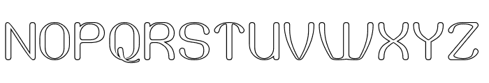 Authentic Style-Hollow Font UPPERCASE