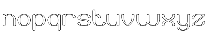 Authentic Style-Hollow Font LOWERCASE