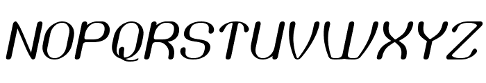 Authentic Style Italic Font UPPERCASE