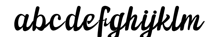 AuthenticBack-Regular Font LOWERCASE