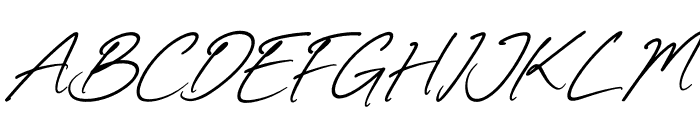 Authentty Wegnotta Italic Font UPPERCASE