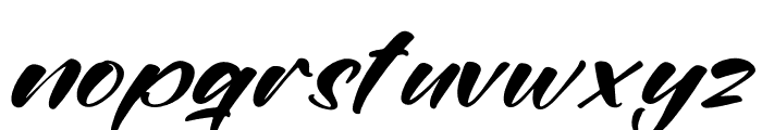 Authenty Blush Italic Font LOWERCASE