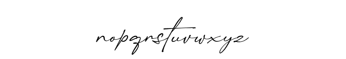 Authoquick Font LOWERCASE