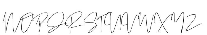 Author Signature Font UPPERCASE