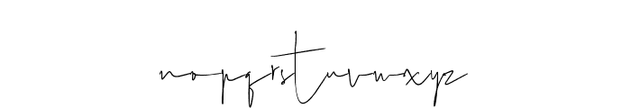 Author Signature Font LOWERCASE