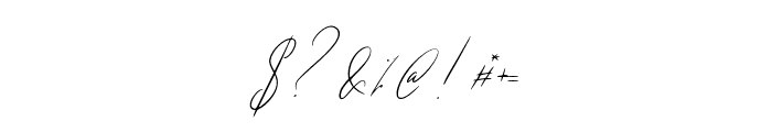 Autograph Regular Font OTHER CHARS