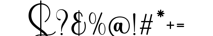 Autography-Regular Font OTHER CHARS