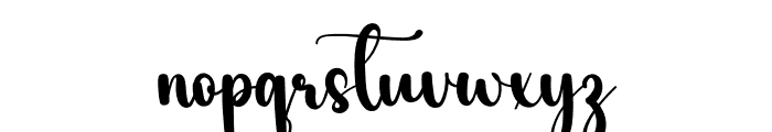Autography Thinking Font LOWERCASE