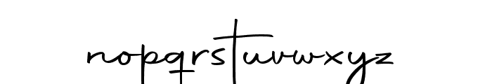 Autography Font LOWERCASE
