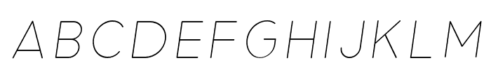 Automono Thin Italic Thin Font UPPERCASE
