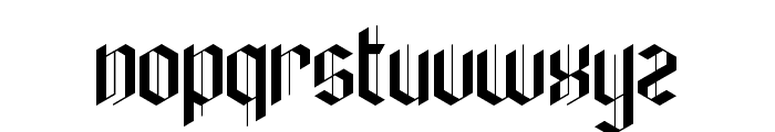 Autron Font LOWERCASE