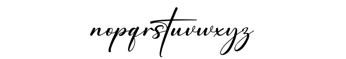Auttera Signature Font LOWERCASE