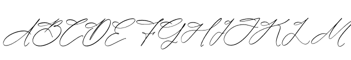 Auttolyn Hemilga Italic Font UPPERCASE